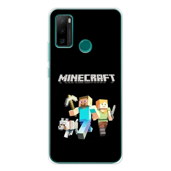 Чехол с принтом «герои Minecraft» для Ulefone Note 10P