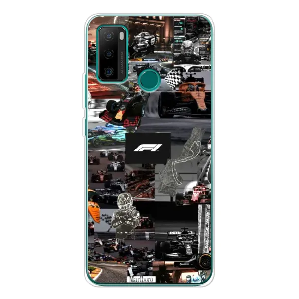 Чехол с принтом «Гоночный коллаж Ф1» для Ulefone Note 10P