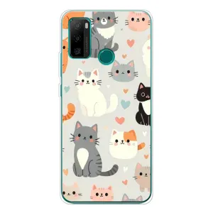 Чехол с рисунком кот на Ulefone Note 10P (Коллаж котов)