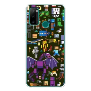 Чохол Майнкрафт на Ulefone Note 10P (AlphaPrint) Minecraft (Колаж Майнкрафт)
