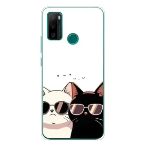 Чехол с рисунком кот на Ulefone Note 10P (Коты в очках)