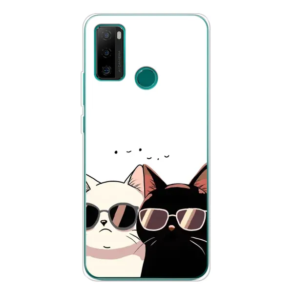 Чехол с принтом «Коты в очках» для Ulefone Note 10P