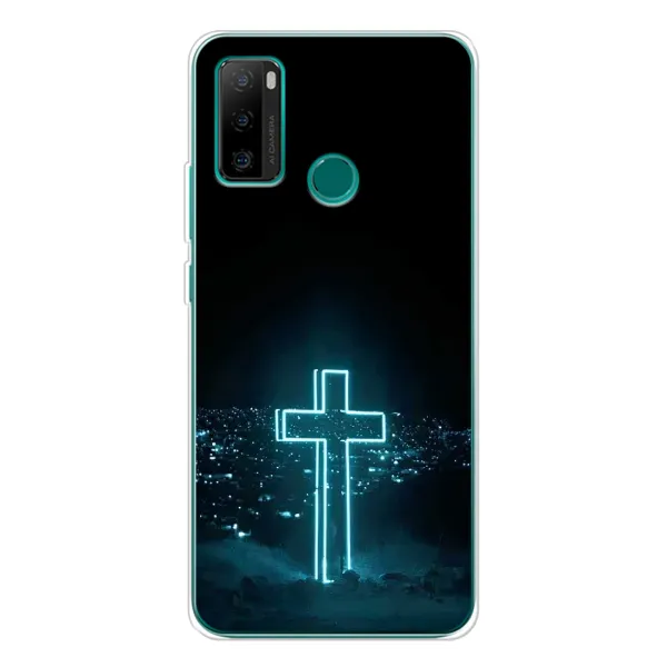 Чехол с принтом «Крест и город» для Ulefone Note 10P
