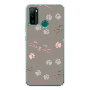 Чехол с рисунком кот на Ulefone Note 10P (Лапы и усы)