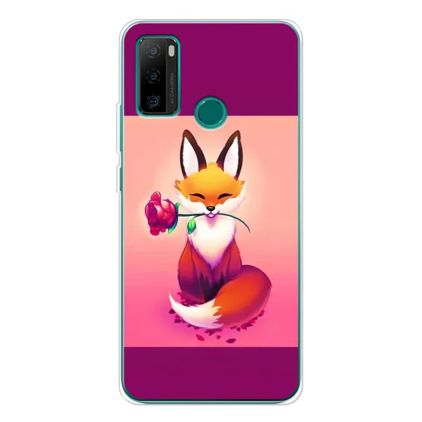Чохол з принтом «Лиса з трояндою» для Ulefone Note 10P Чохол з принтом «Лиса з трояндою» для Ulefone Note 10P