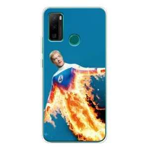 Чехол с принтом Фантастическая четверка для Ulefone Note 10P (Человек-факел в огне)