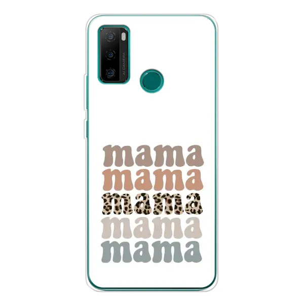 Чехол с принтом «Текстовый коллаж мама» для Ulefone Note 10P