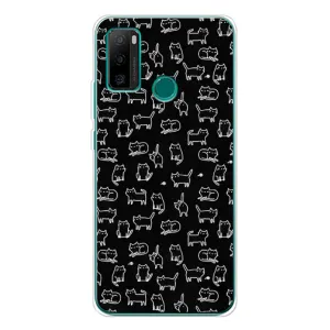 Чехол с принтом для Ulefone Note 10P (AlphaPrint) Модные коты (Меленькие котики)