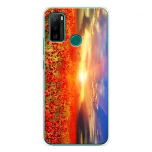 Чехол с картинкой (Стильные) для Нот 10П - (AlphaPrint) (Поле тюльпанов)