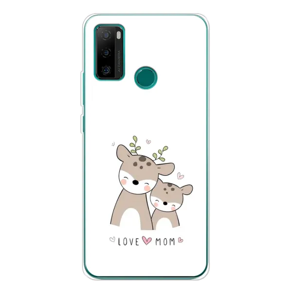 Чехол с принтом «Оленята мама и малыш» для Ulefone Note 10P