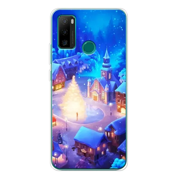 Чехол с принтом «Рождественский город» для Ulefone Note 10P