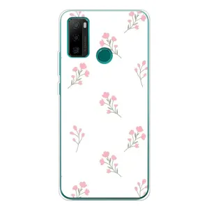 Чехол с розовым рисунком для Ulefone Note 10P (Розовые цветы)