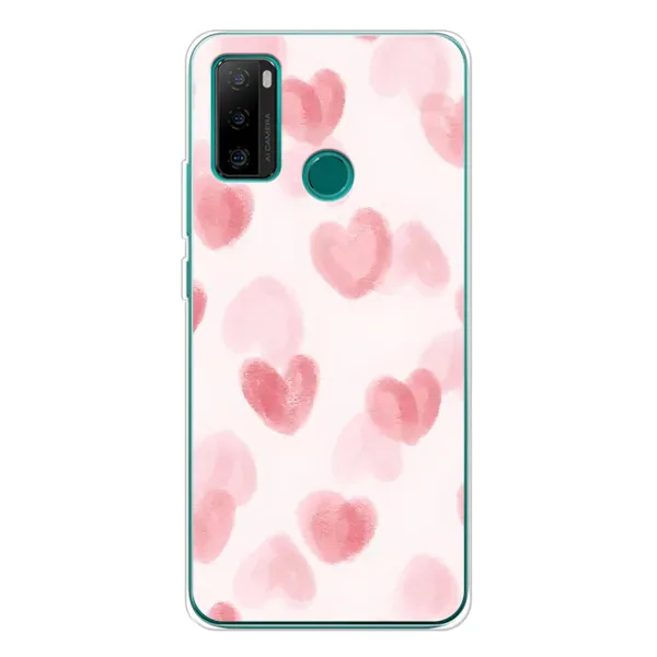 Чехол с принтом «Розовые сердечки» для Ulefone Note 10P