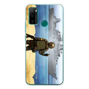 Чехол с принтом (Русский корабль...) для Нот 10П (AlphaPrint) (Русский корабль)