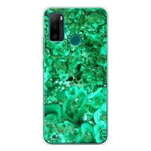 Мраморный чехол на Ulefone Note 10P (VPrint) (Салатный Мрамор)