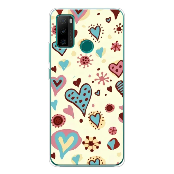 Чехол с принтом «Сердечки» для Ulefone Note 10P