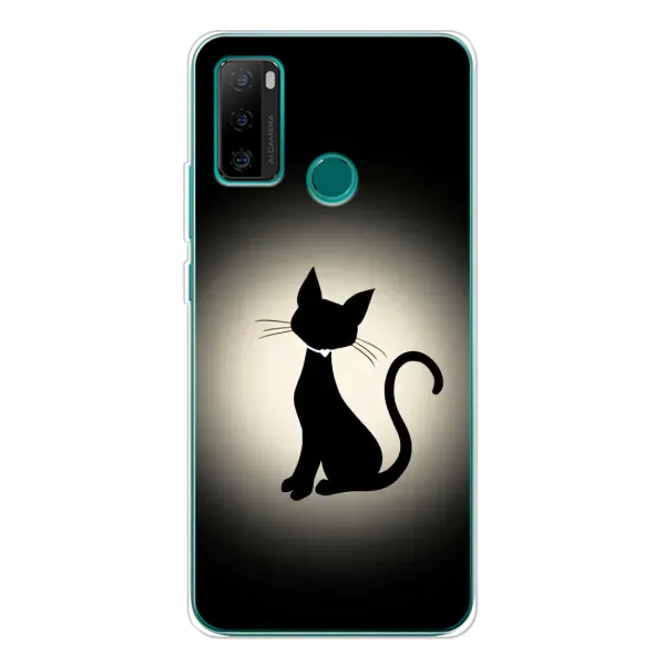 Чохол з принтом «Силует котика» для Ulefone Note 10P Чохол з принтом «Силует котика» для Ulefone Note 10P