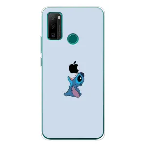 Чехол с принтом Стич на Ulefone Note 10P (Stitch apple)