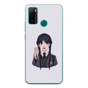 Чехлы Венсдей на Ulefone Note 10P Уэнсдей (AlphaPrint) (Уэнздей и Вещь)