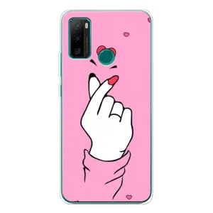 Чехол с принтом для Ulefone Note 10P (AlphaPrint - Знак сердечка) (Знак Love)