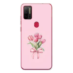 Чохол з розовим принтом для Ulefone Note 11P (Букет квітів)