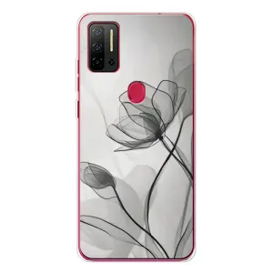 Чехол с принтом «Черные цветы» для Ulefone Note 11P