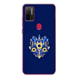 Чохли для Ulefone Note 11P Укр. Символіка (AlphaPrint) (Квітковий Герб)