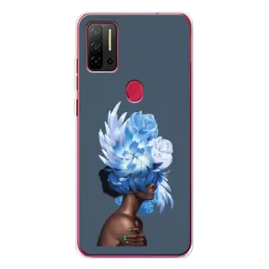 Чехлы (ART) Цветы на Ulefone Note 11P (VPrint) (Квіти на голові)