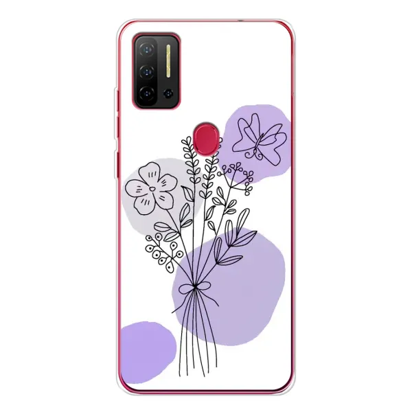 Чехол с принтом «Букет фиолетовая абстракция» для Ulefone Note 11P Чехол с принтом «Букет фиолетовая абстракция» для Ulefone Note 11P