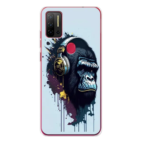 Чохол з принтом «Горила в навушниках» для Ulefone Note 11P