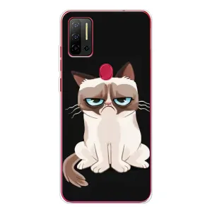 Чохол з принтом для Ulefone Note 11P (AlphaPrint) Модні коти (Сумний кіт)