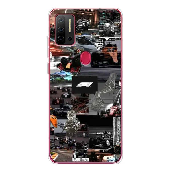 Чохол з принтом «Гоночний колаж Ф1» для Ulefone Note 11P