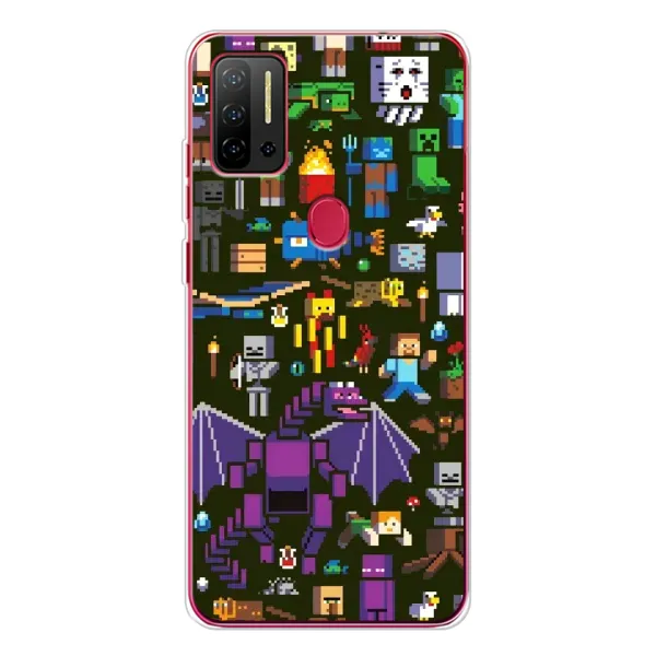 Чохол з принтом «Колаж Майнкрафт» для Ulefone Note 11P Чохол з принтом «Колаж Майнкрафт» для Ulefone Note 11P