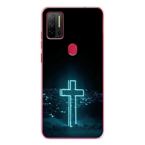 Чехол с принтом «Крест и город» для Ulefone Note 11P