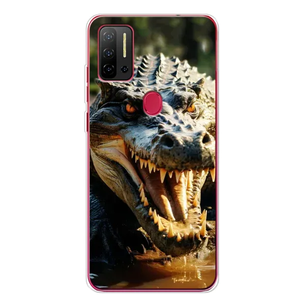 Чохол з принтом «Небезпечний крокодил» для Ulefone Note 11P