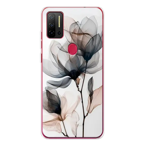 Чехол с принтом «Цветы на белом» для Ulefone Note 11P
