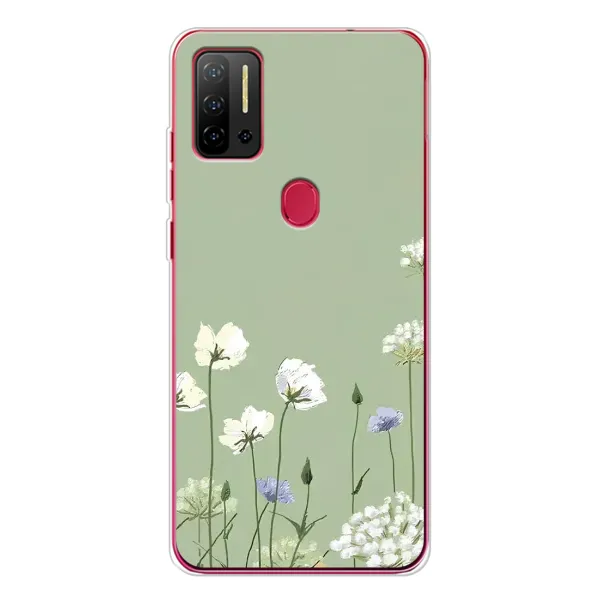 Чехол с принтом «Цветы на зеленом» для Ulefone Note 11P