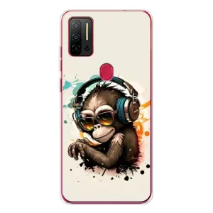 Чохол з Мавпами Ulefone Note 11P - (AlphaPrint) (Макака в навушниках)