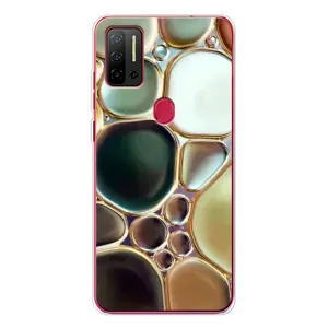 Мраморный чехол на Ulefone Note 11P (VPrint) (Радужный Мрамор)