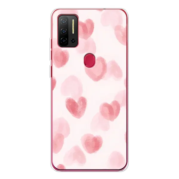 Чохол з принтом «Рожеві сердечки» для Ulefone Note 11P Чохол з принтом «Рожеві сердечки» для Ulefone Note 11P