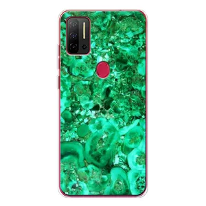 Мраморный чехол на Ulefone Note 11P (VPrint) (Салатный Мрамор)