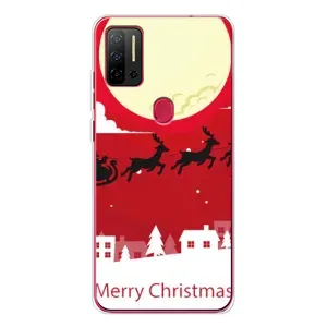 Різдвяні Чохли для Ulefone Note 11P (VPrint) (Санта з оленями)