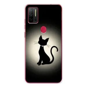 Чохол з принтом для Ulefone Note 11P (AlphaPrint) Модні коти (Силует котика)