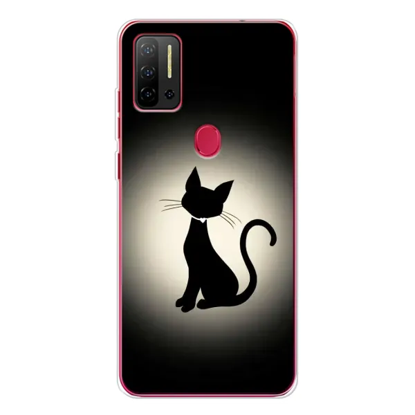 Чохол з принтом «Силует котика» для Ulefone Note 11P