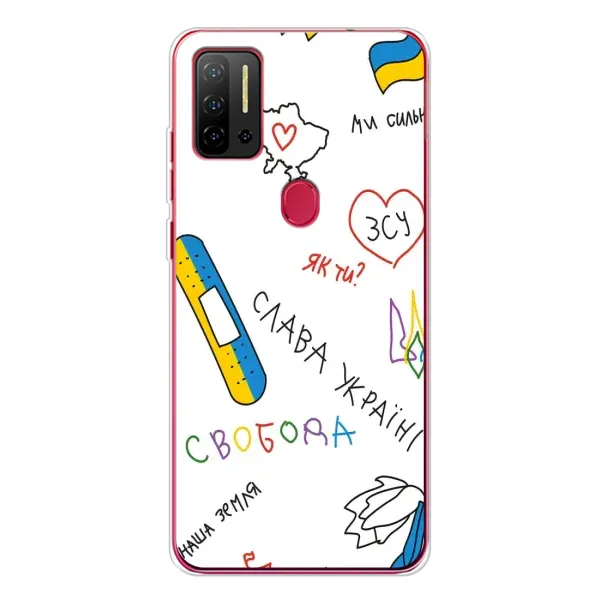 Чохол з принтом «Стикер» для Ulefone Note 11P