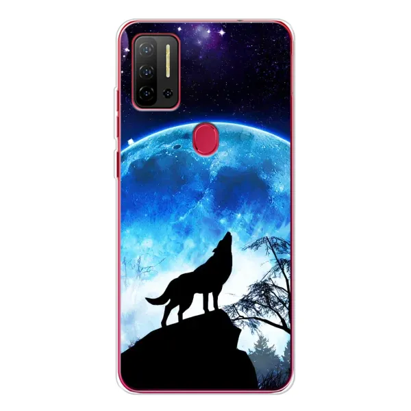 Чохол з принтом «Вовк на місяць» для Ulefone Note 11P Чохол з принтом «Вовк на місяць» для Ulefone Note 11P