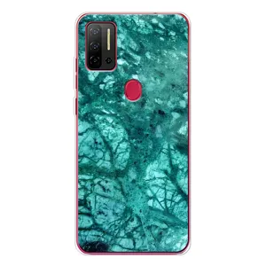 Мраморный чехол на Ulefone Note 11P (VPrint) (Зеленый мрамор)