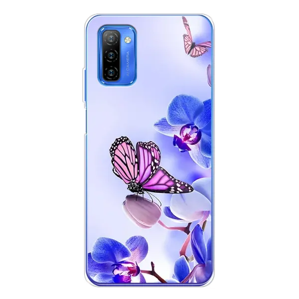 Чохол з принтом «Метелик на квітах» для Ulefone Note 12