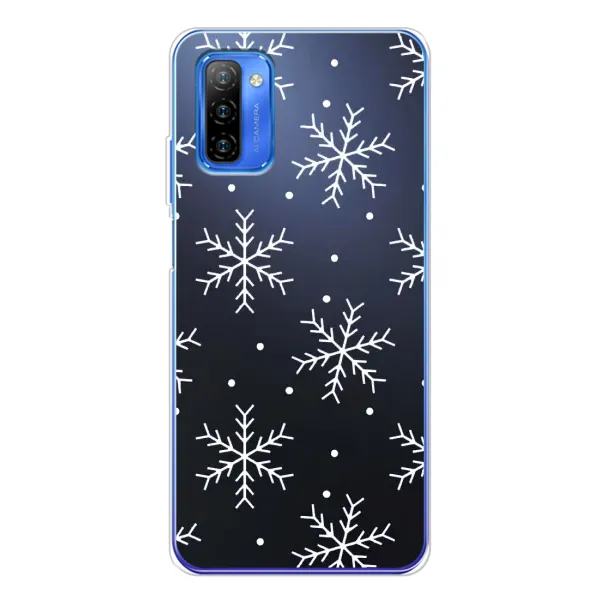 Чехол с принтом «Белые снежинки» для Ulefone Note 12