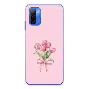Чехол с розовым рисунком для Ulefone Note 12 (Букет цветов)